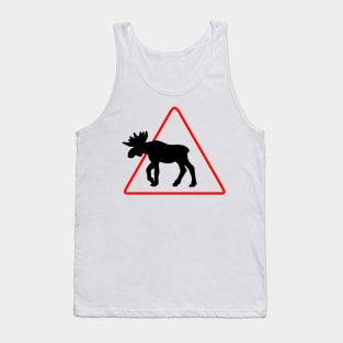 Moose crossing - scandinavia Tank Top